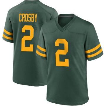 Mason Crosby Men's Green Game Alternate Jersey