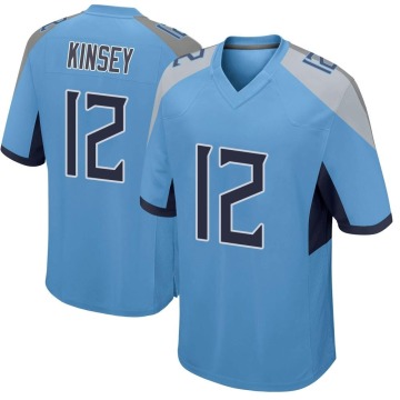Mason Kinsey Men's Light Blue Game Jersey