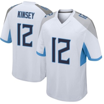 Mason Kinsey Men's White Game Jersey