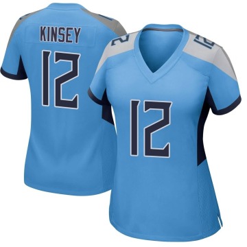 Mason Kinsey Women's Light Blue Game Jersey