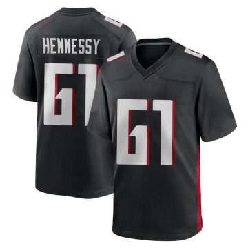 Matt Hennessy Men's Black Game Alternate Jersey