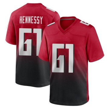 Matt Hennessy Men's Red Game 2nd Alternate Jersey