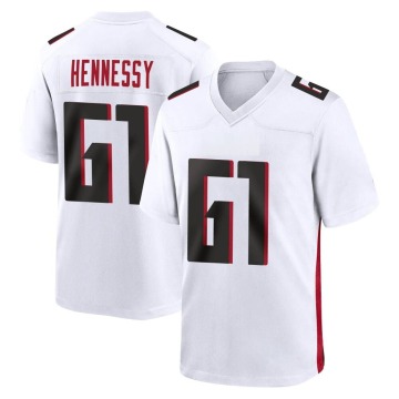 Matt Hennessy Men's White Game Jersey