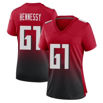 Matt Hennessy Women's Red Game 2nd Alternate Jersey