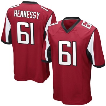 Matt Hennessy Youth Red Game Team Color Jersey