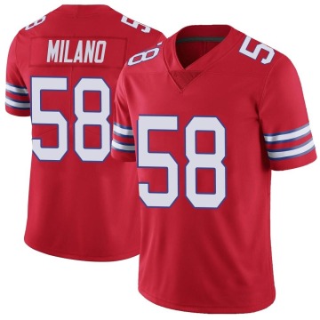 Matt Milano Youth Red Limited Color Rush Vapor Untouchable Jersey