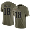 Matthew Slater Men's Olive Limited 2022 Salute To Service Jersey