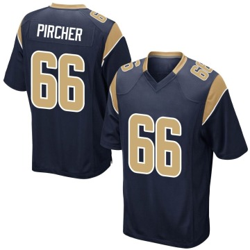 Max Pircher Youth Navy Game Team Color Jersey