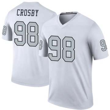 Maxx Crosby Men's White Legend Color Rush Jersey