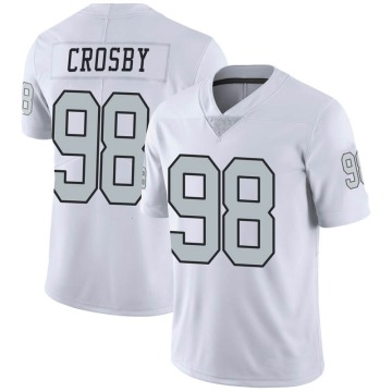 Maxx Crosby Men's White Limited Color Rush Jersey