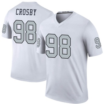 Maxx Crosby Youth White Legend Color Rush Jersey