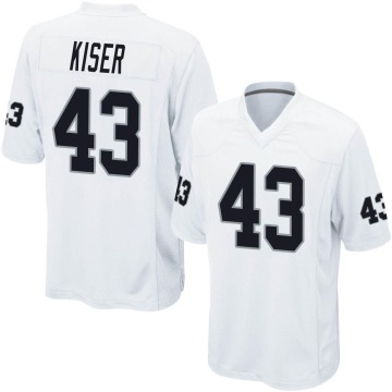 Micah Kiser Men's White Game Jersey