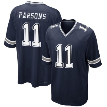 Micah Parsons Youth Navy Game Team Color Jersey