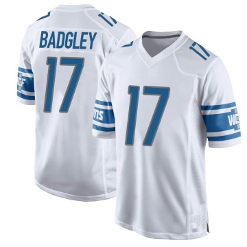 Michael Badgley Youth White Game Jersey