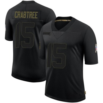 Michael Crabtree Men's Black Limited 2020 Salute To Service Jersey