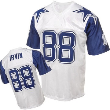 Michael Irvin Men's White Authentic 75TH Patch Throwback Jersey