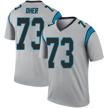 Michael Oher Men's Legend Inverted Silver Jersey