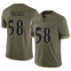 Michael Pierce Men's Olive Limited 2022 Salute To Service Jersey