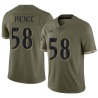 Michael Pierce Men's Olive Limited 2022 Salute To Service Jersey
