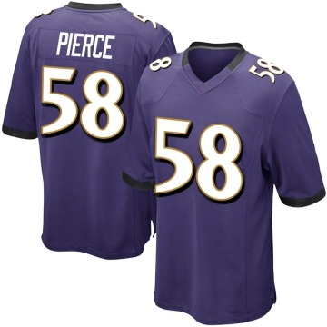 Michael Pierce Youth Purple Game Team Color Jersey