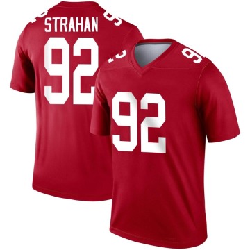 Michael Strahan Men's Red Legend Inverted Jersey