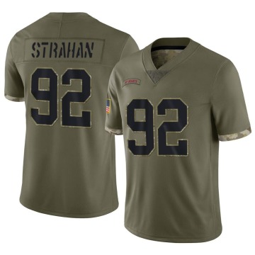 Michael Strahan Youth Olive Limited 2022 Salute To Service Jersey