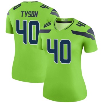 Michael Tyson Women's Green Legend Color Rush Neon Jersey