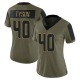Michael Tyson Women's Olive Limited 2021 Salute To Service Jersey