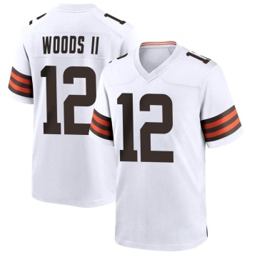 Michael Woods II Youth White Game Jersey