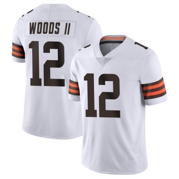 Michael Woods II Youth White Limited Vapor Untouchable Jersey