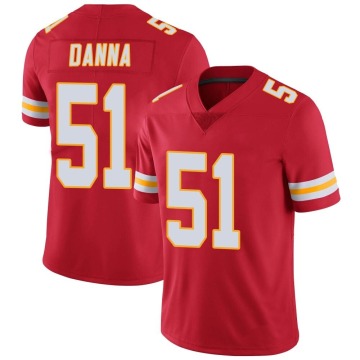 Mike Danna Youth Red Limited Team Color Vapor Untouchable Jersey