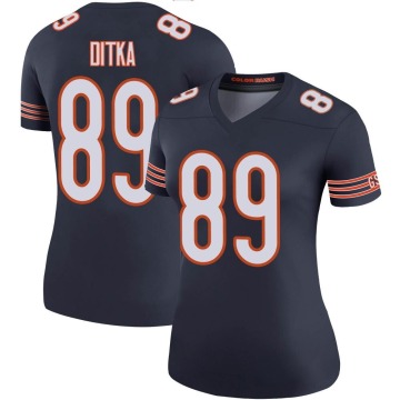 Mike Ditka Women's Navy Legend Color Rush Jersey