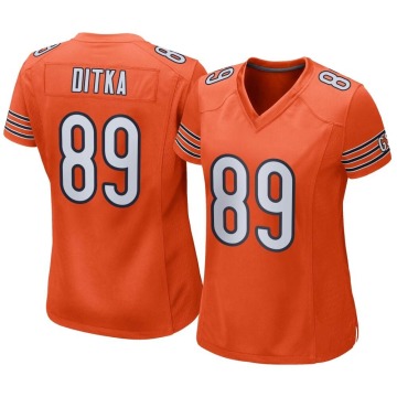 Mike Ditka Women's Orange Game Alternate Jersey