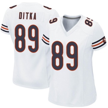 Mike Ditka Women's White Game Jersey