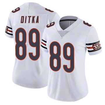 Mike Ditka Women's White Limited Vapor Untouchable Jersey