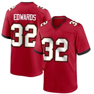 Mike Edwards Men's Red Game Team Color Jersey
