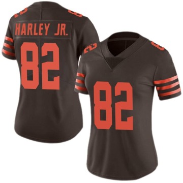 Mike Harley Jr. Women's Brown Limited Color Rush Jersey
