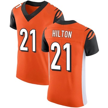 Mike Hilton Men's Orange Elite Alternate Vapor Untouchable Jersey