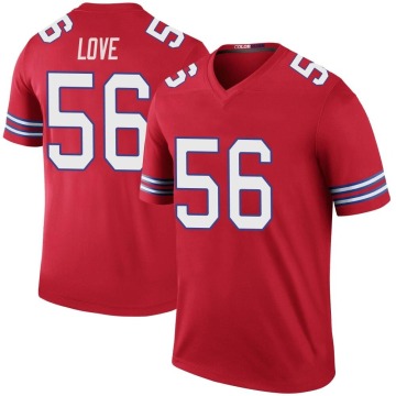 Mike Love Youth Red Legend Color Rush Jersey