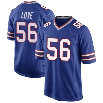 Mike Love Youth Royal Blue Game Team Color Jersey