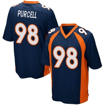 Mike Purcell Men's Navy Blue Game Alternate Jersey