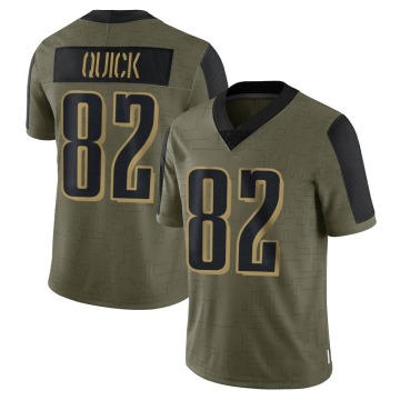 Mike Quick Men's Olive Limited 2021 Salute To Service Jersey