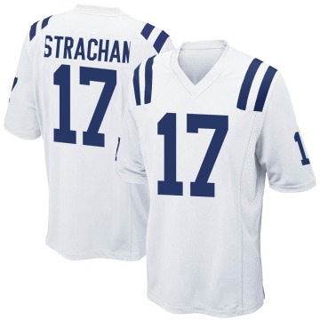 Mike Strachan Men's White Game Jersey
