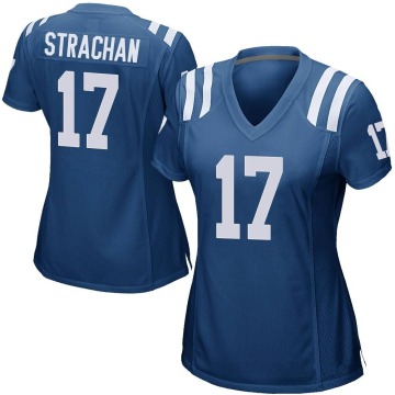 Mike Strachan Women's Royal Blue Game Team Color Jersey