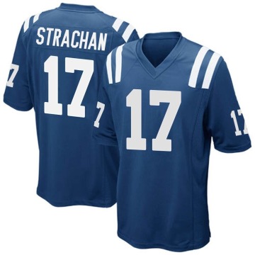 Mike Strachan Youth Royal Blue Game Team Color Jersey