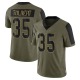 Mike Tolbert Youth Olive Limited 2021 Salute To Service Jersey
