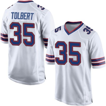 Mike Tolbert Youth White Game Jersey