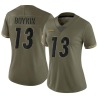 Miles Boykin Women's Olive Limited 2022 Salute To Service Jersey