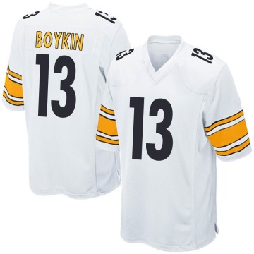 Miles Boykin Youth White Game Jersey