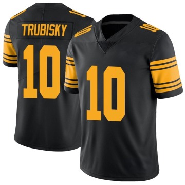 Mitch Trubisky Men's Black Limited Color Rush Jersey
